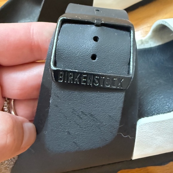 Birkenstock White and Black Sandals - Picture 4 of 7